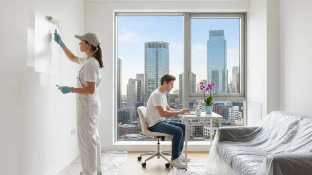 An image of odour-free painting E14